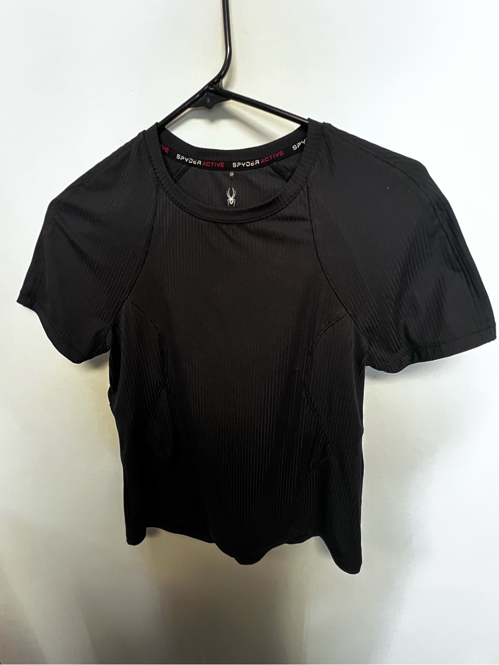 SPYDER ACTIVE WOMEN’S BLACK SIZE SMALL RIBBED FABRIC